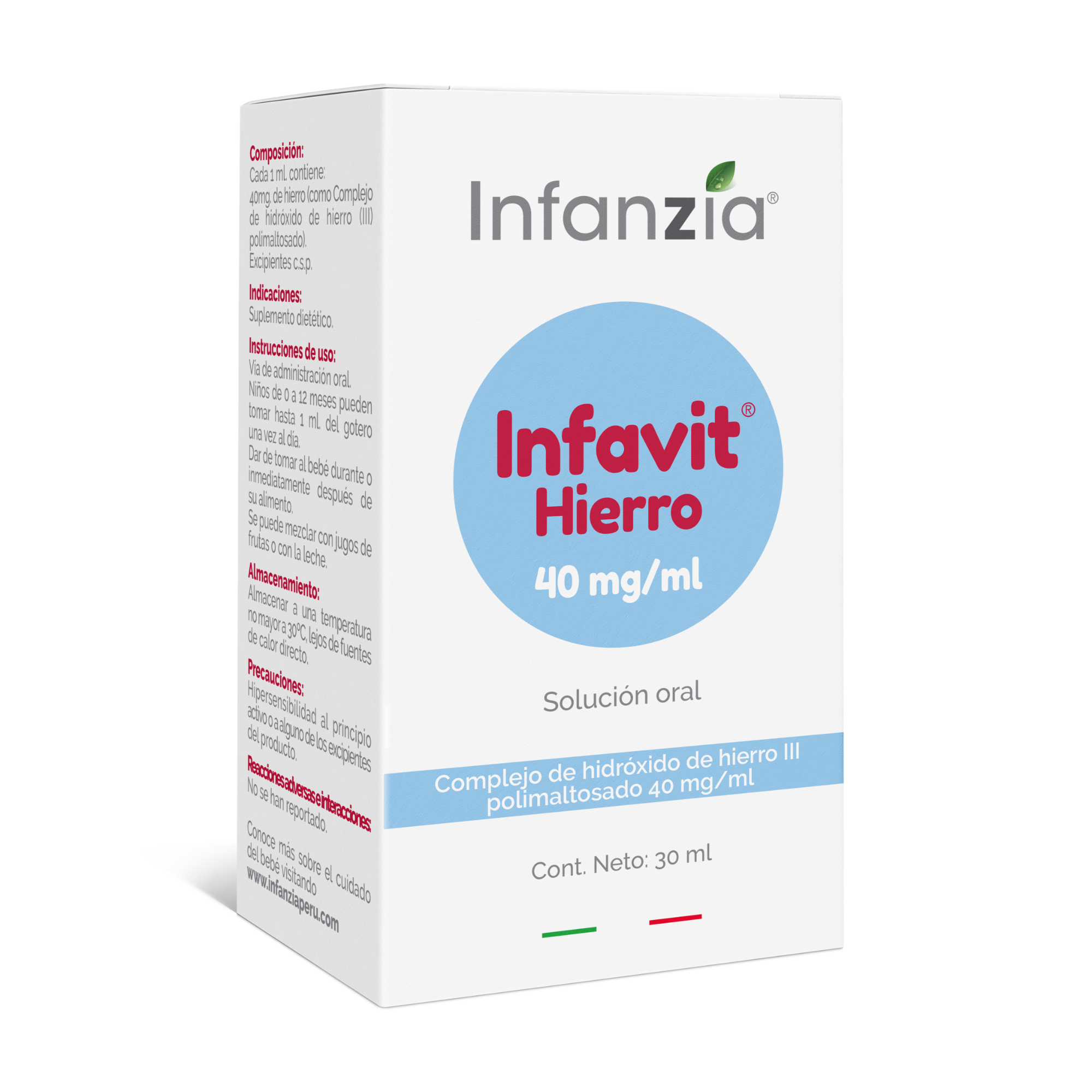Infanzia Infavit Hierro 40 mg/ml Solución Oral x 30 ml